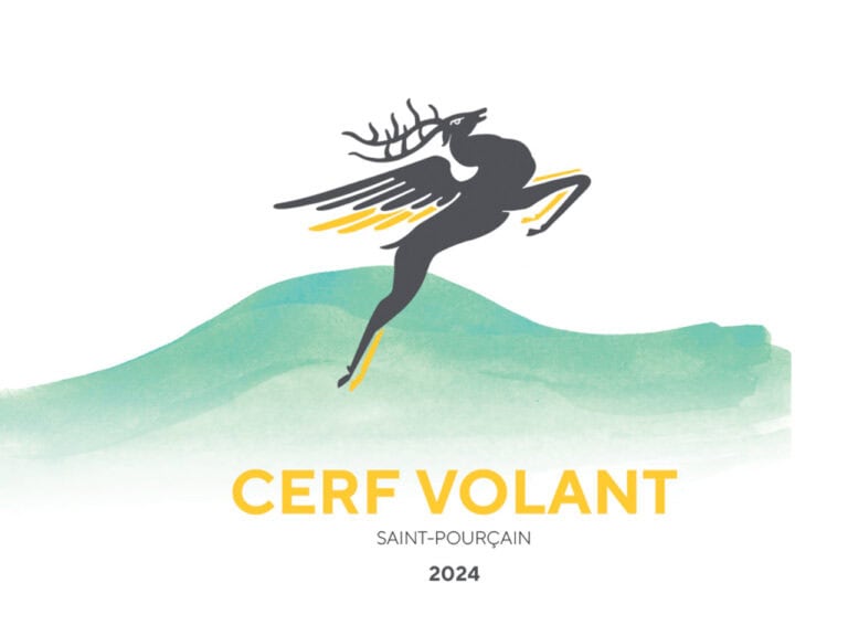 Etiquette Cerf Volant blanc 2024