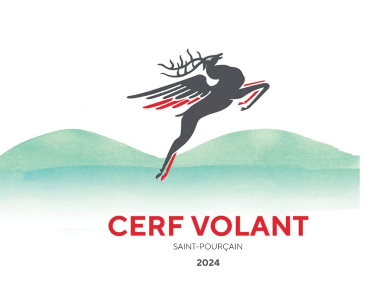 Etiquette Cerf Volant rouge 2024
